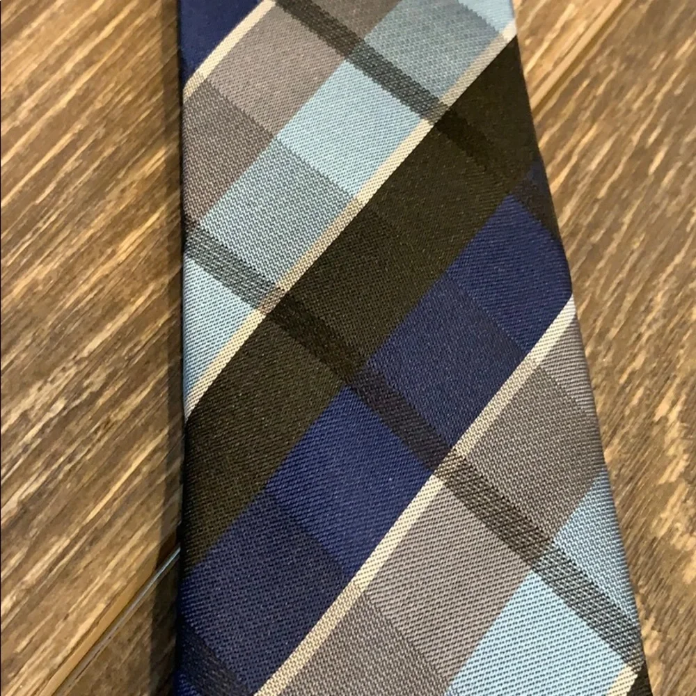 Kids Plaid Clip-on Tie